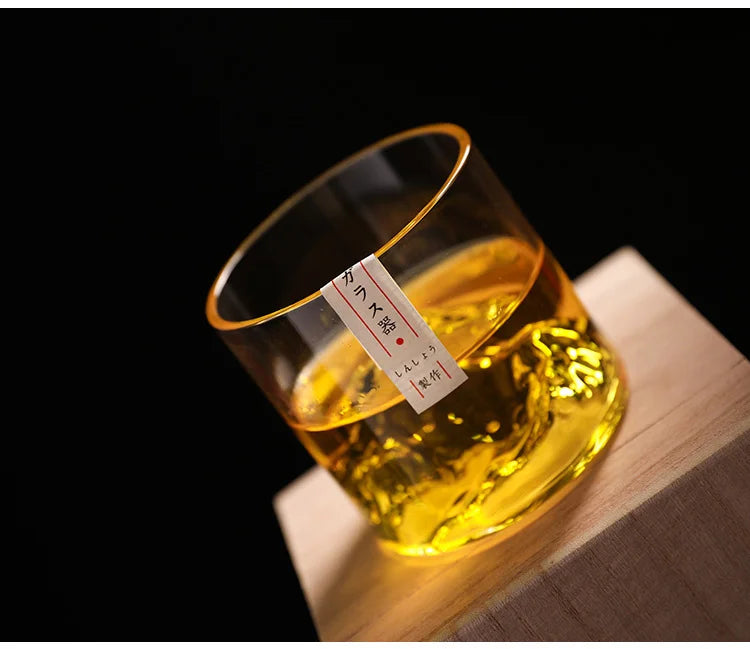 WILLS WHISKEY-Handdmade Fuji Glass
