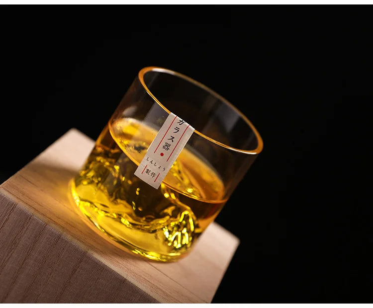 WILLS WHISKEY-Handdmade Fuji Glass